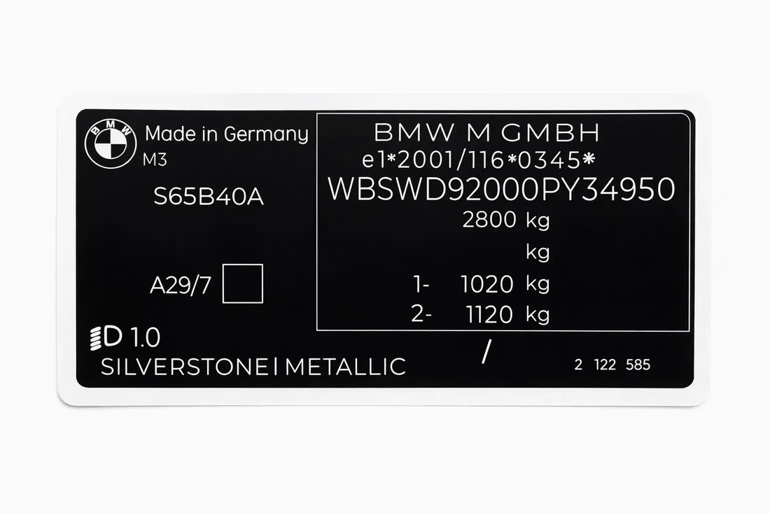 Deutschland VIN Guide Blog: Fahrzeugdaten Registrierung und VIN Informationen