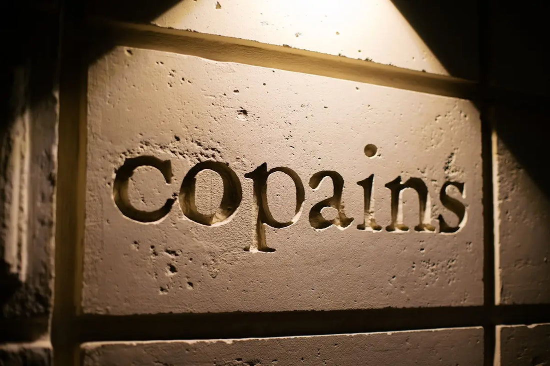 A close up of a sign on a wall