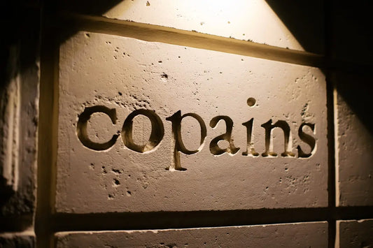 A close up of a sign on a wall