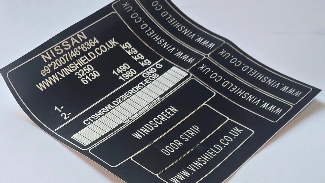 Nissan Replacement VIN Sticker Set