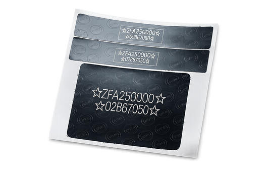 Peugeot VIN Sticker Replacement Set UK
