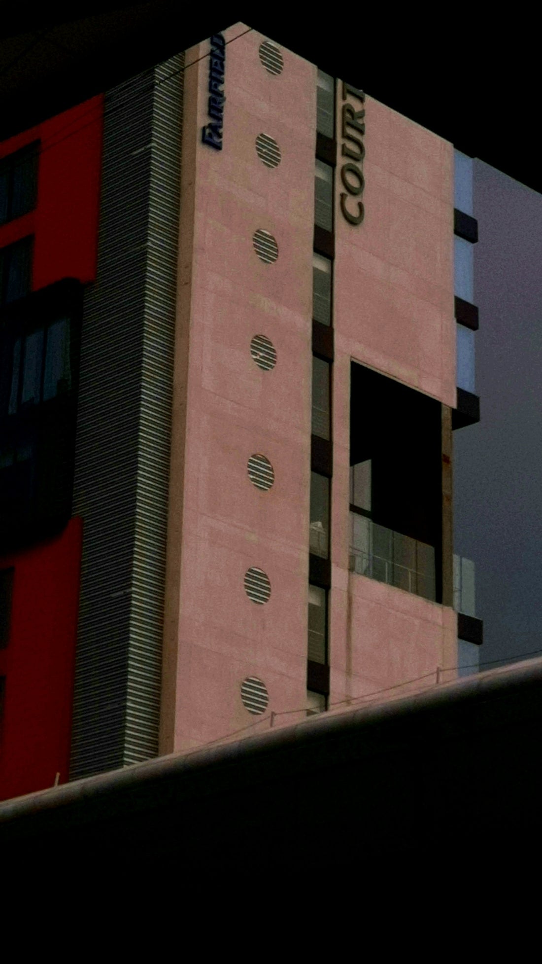 red and brown concrete building