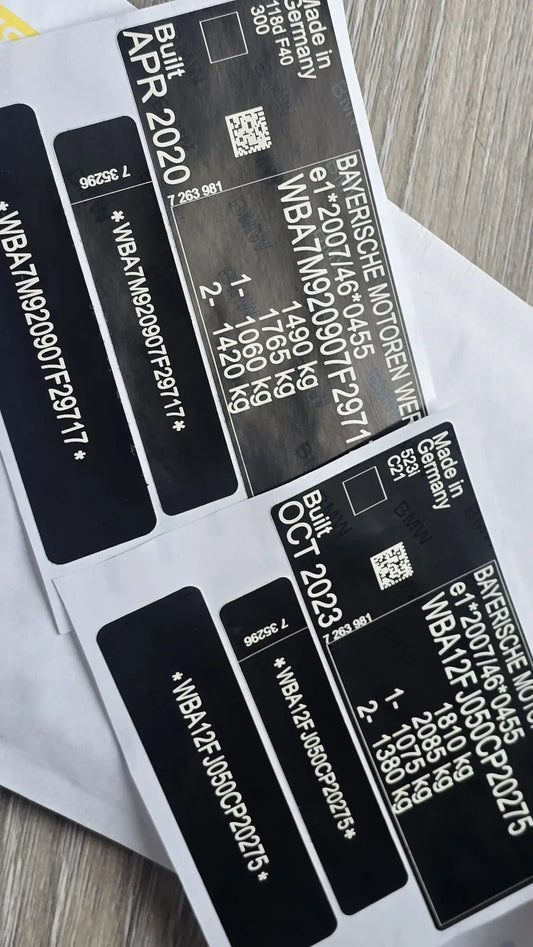 The Essential Guide to Laser Made VIN Tags and Chassis Plates for Stolen Recovered Vehicles in the UK