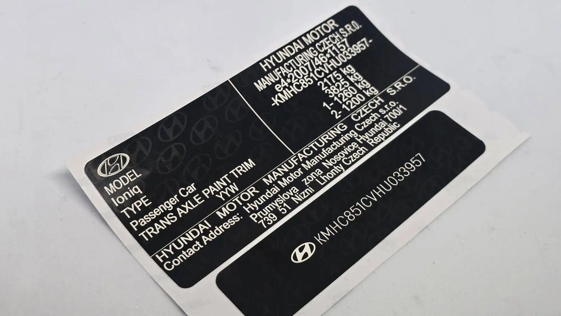 Ultimate Checklist for Ordering Replacement VIN Stickers with VIN Decals and Chassis Plates from a Worldwide Supplier
