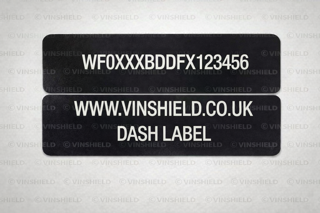 Windscreen vin label sticker