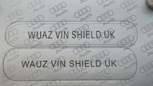Audi Windscreen - Dashboard label