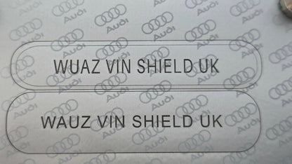 Audi Windscreen - Dashboard label