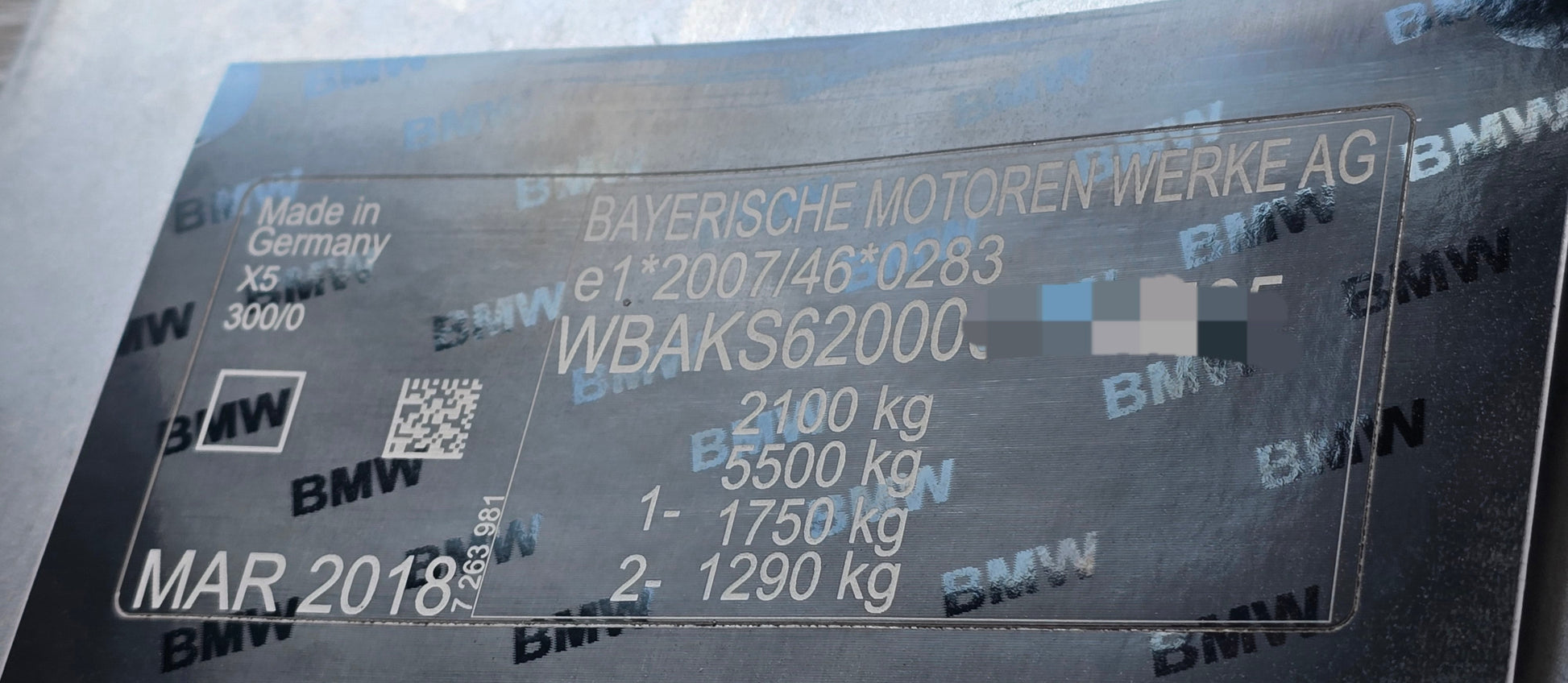 BMW x5 - VIN SHIELD UK LTD