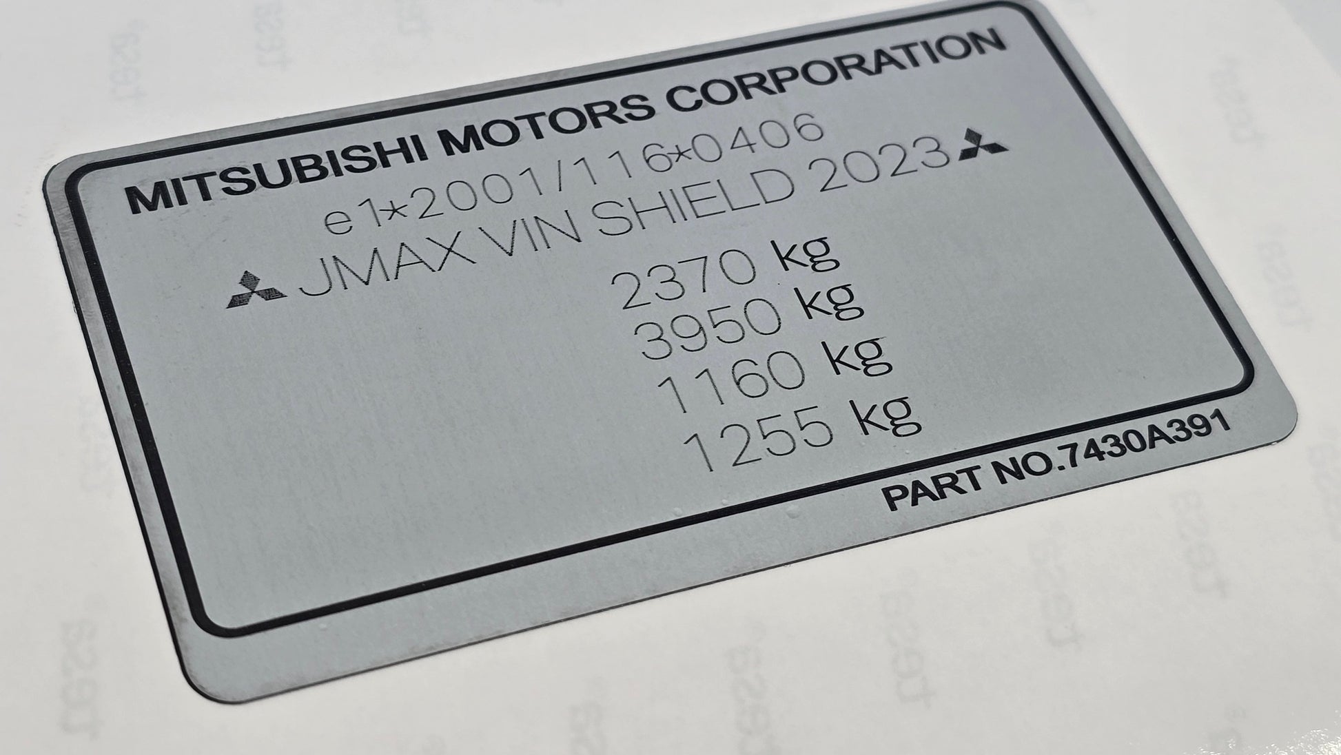 Commercial VIN Decals