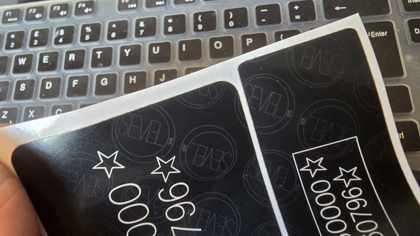 Commercial VIN Decals