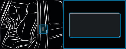 BMW replacement VIN sticker decal plate positioned on vehicle door frame by VINSHIELD UK