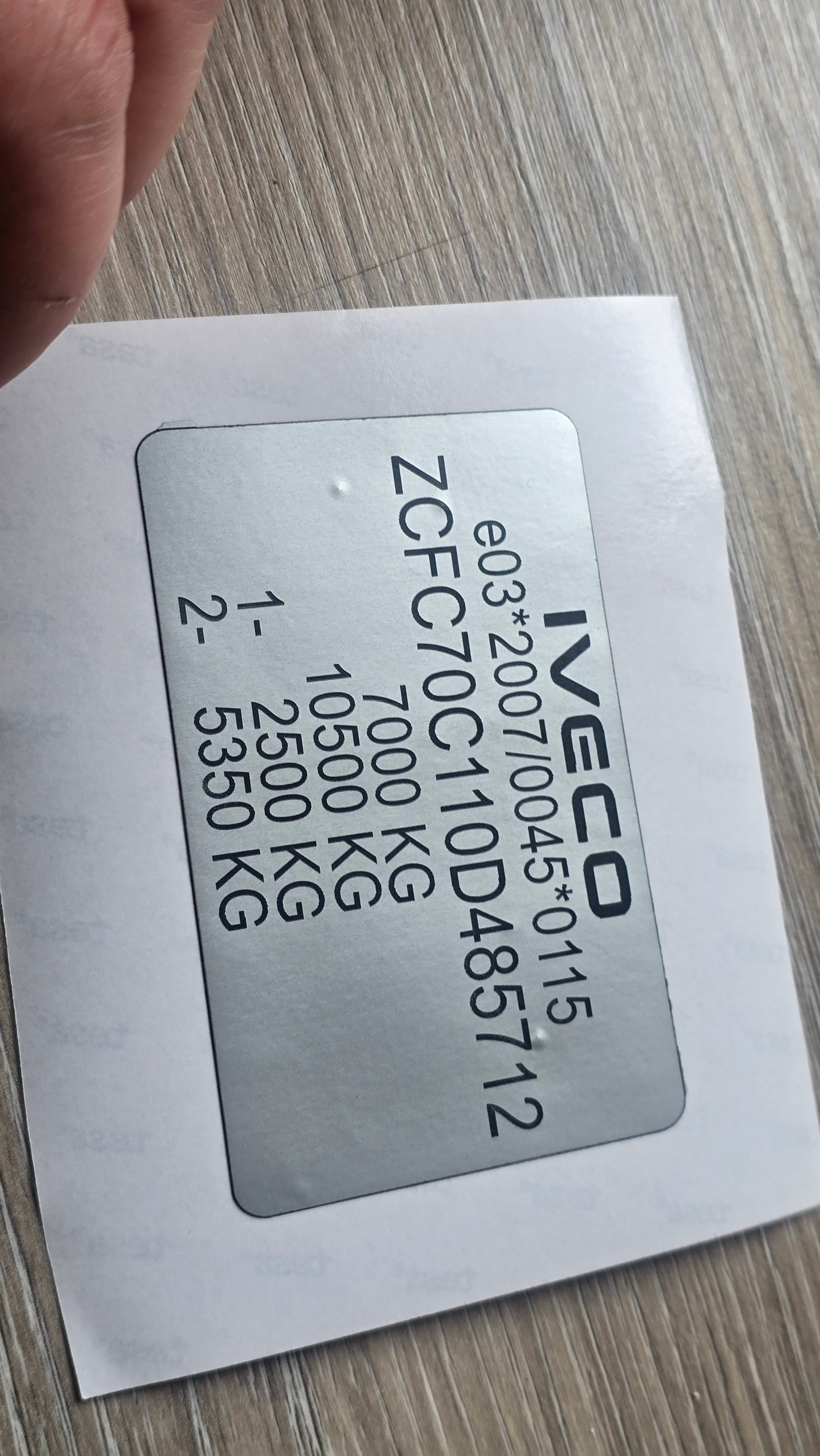Commercial VIN Decals