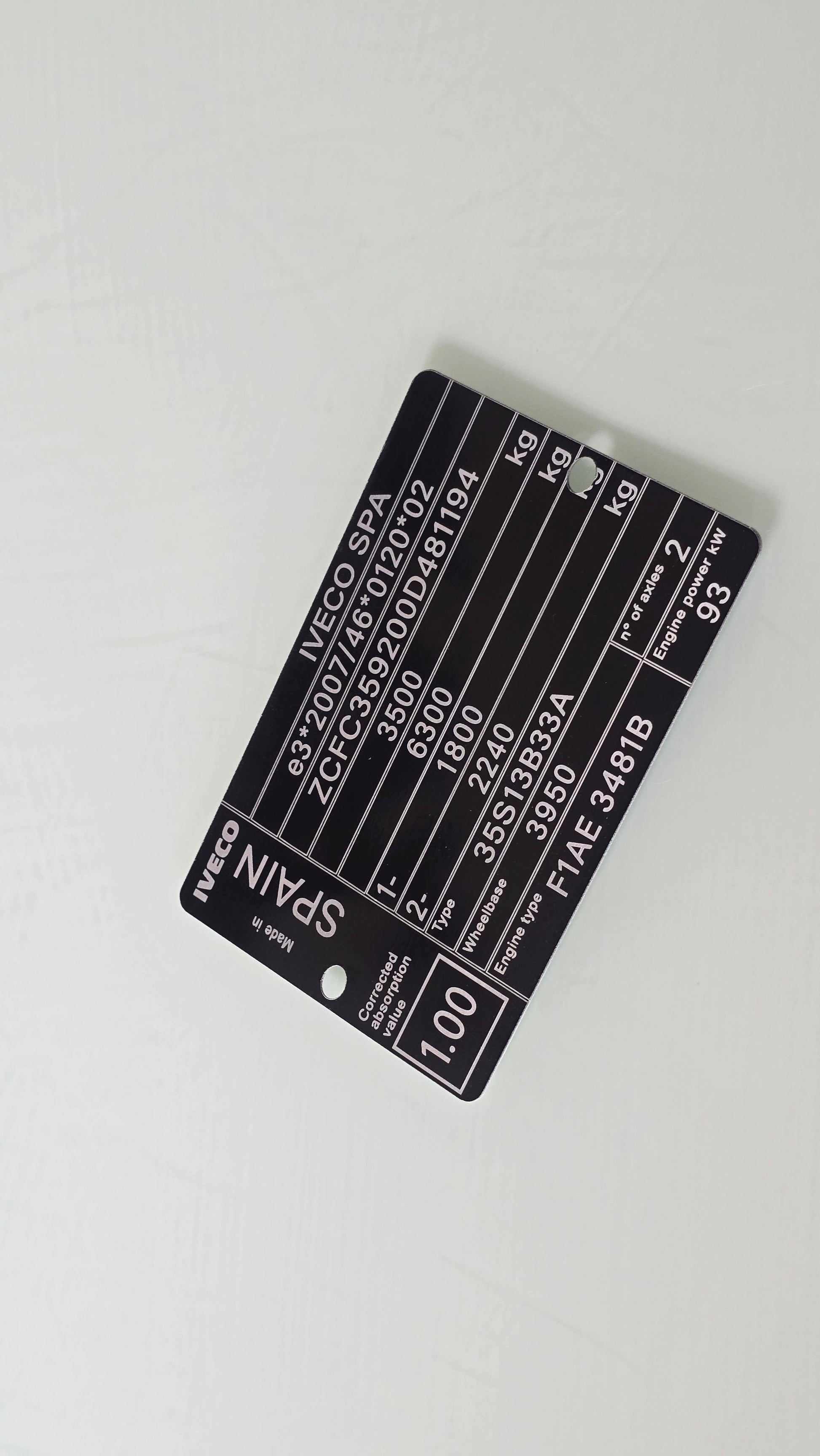 Commercial VIN Decals