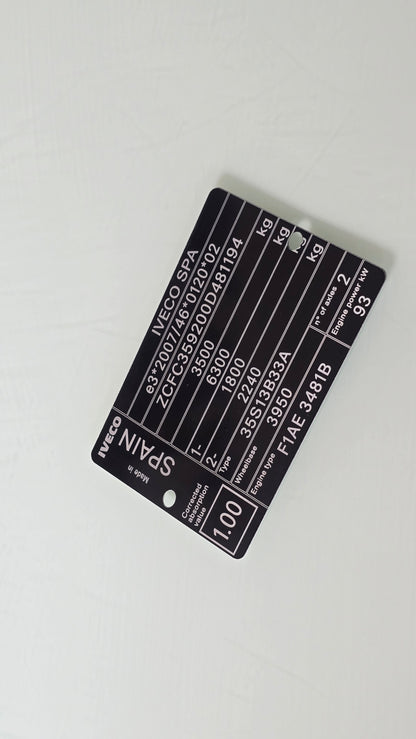 Commercial VIN Decals