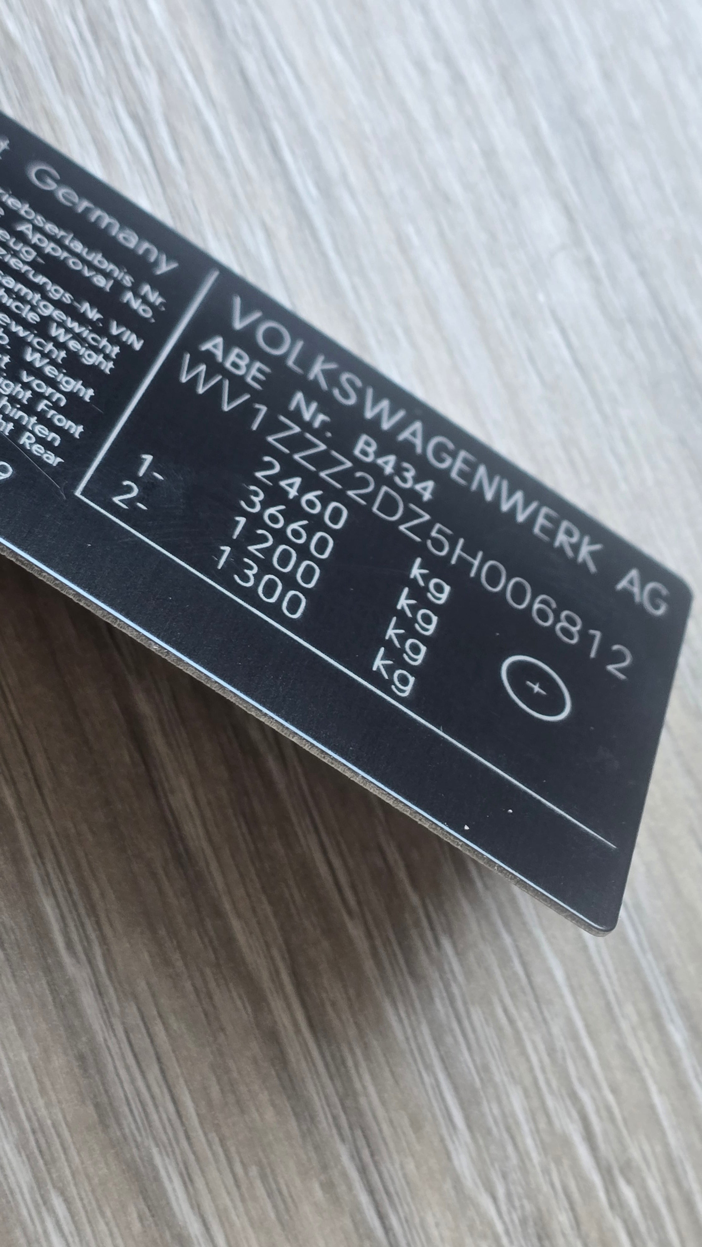 Custom Made VIN Plates – New & Classic Vehicles
