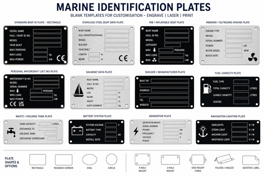 Marine Identification Plates | Specialist Vehicle Labels