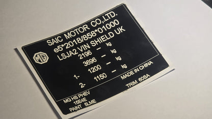 Import and IVA complaint label