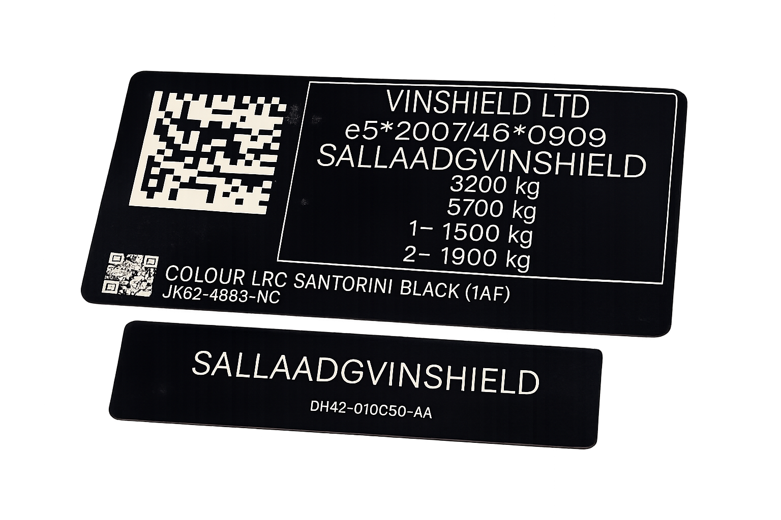 land rover vin tag chassis plate sticker