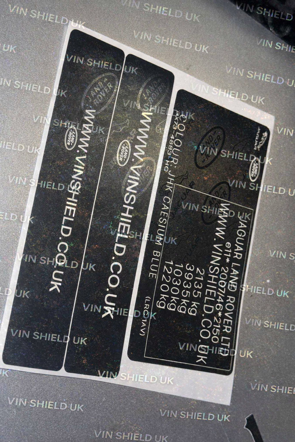 Windscreen / dashboard visible label (through the glass)
Driver or passenger door pillar (B-pillar information label)
Engine bay / bulkhead identification label
Chassis plate area (model dependent)