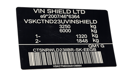 uk compliant vin sticker for nissan