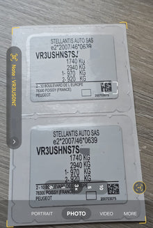 Order a complete Opel / Vauxhall VIN replacement set including a door / B-pillar VIN label, windscreen VIN sticker, and chassis VIN plate / engine bay data plate. Manufactured in the UK using durable automotive-grade materials.