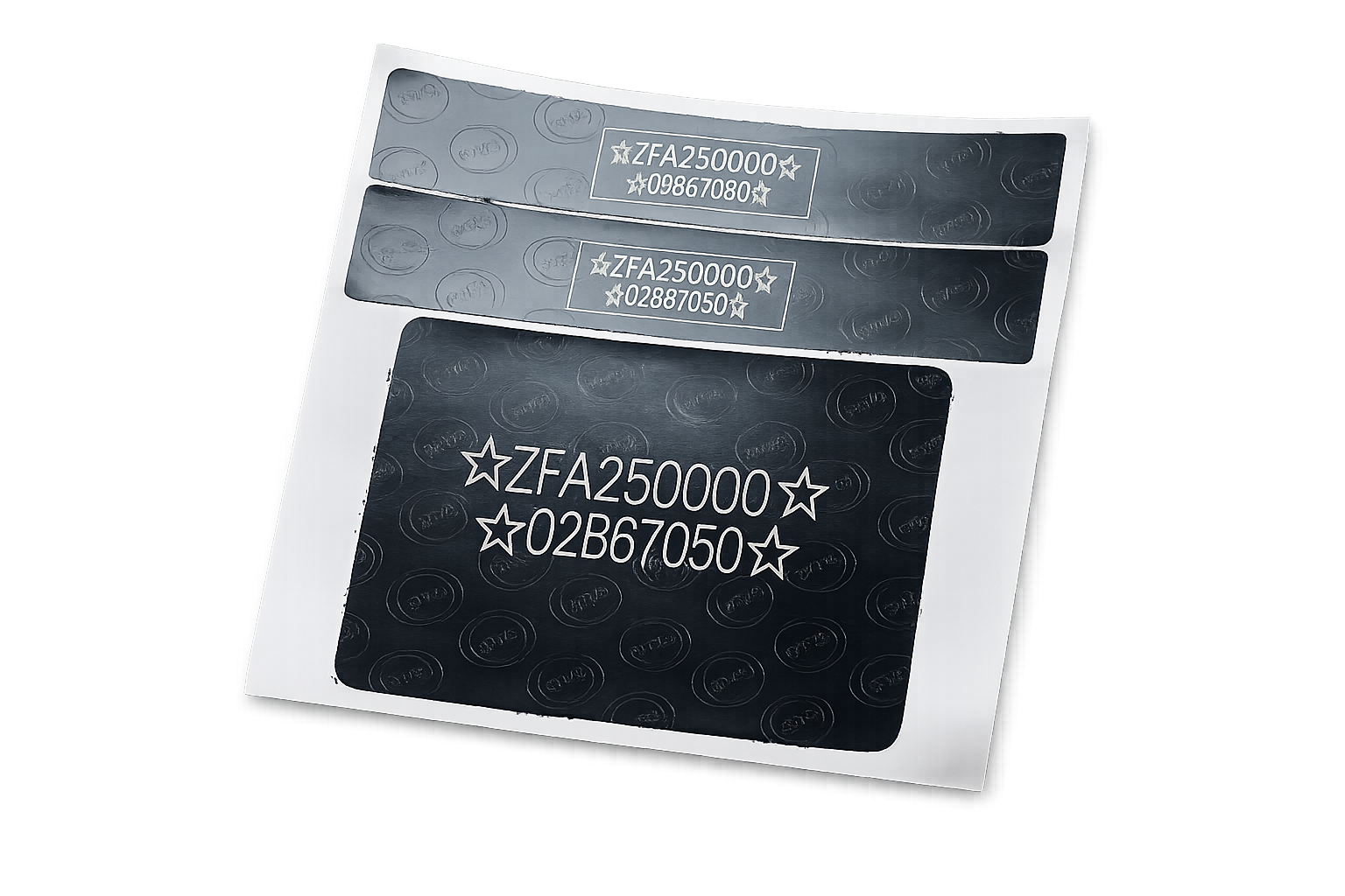 Peugeot vin tag chassis plate