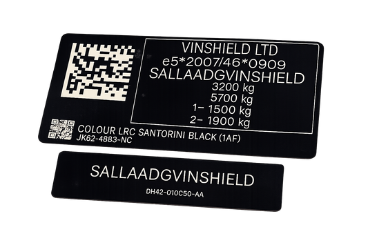 land rover vin tag chassis plate sticker