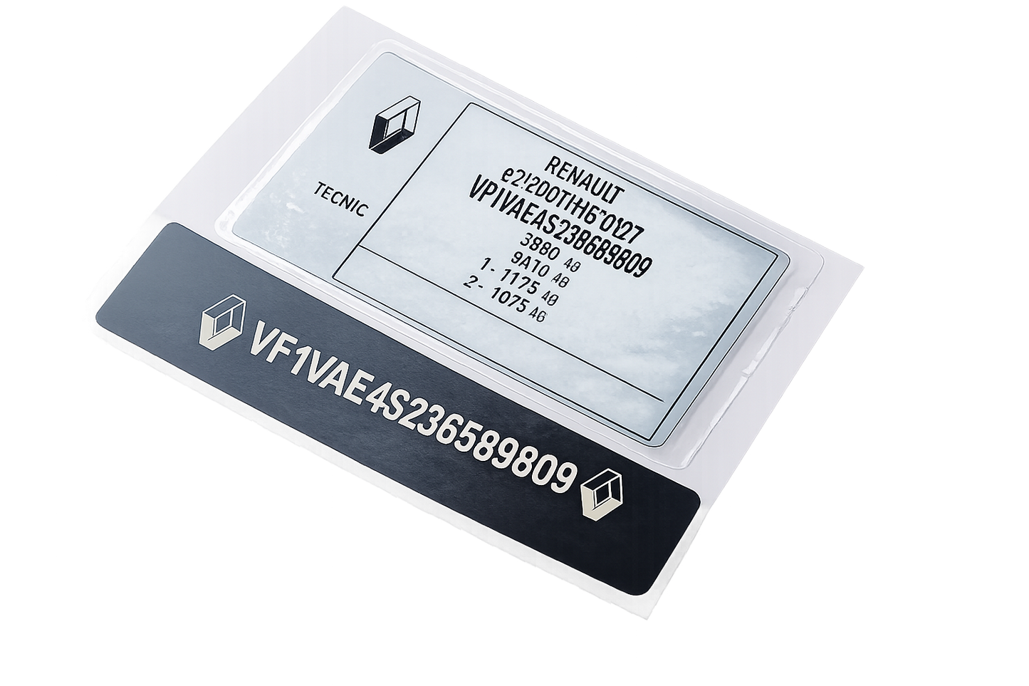 renault vin sticker