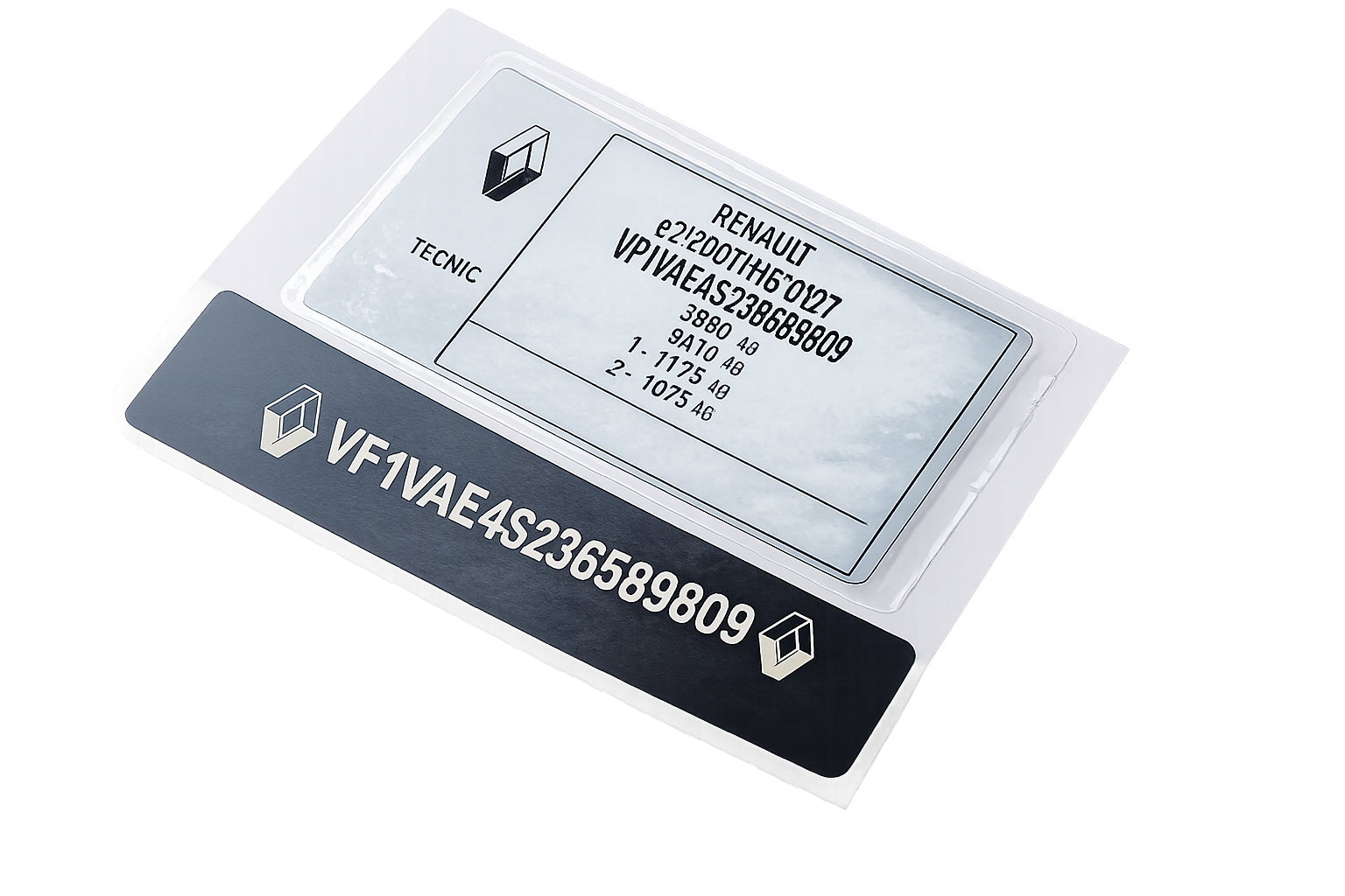 renault vin sticker