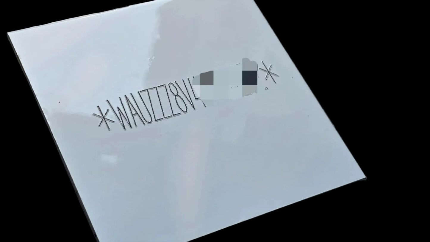 VSUK white metallic vin stickers with serial number for vin plates chassis plates vin tags data tags data plates