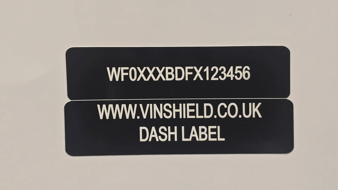 replacement windscreen label